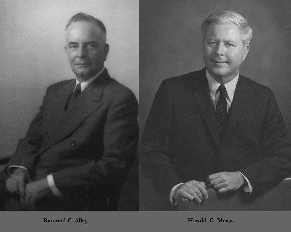Portraits of Raymond Alley and Harold Maass